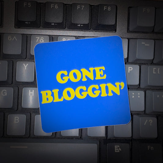 Gone Bloggin' sticker