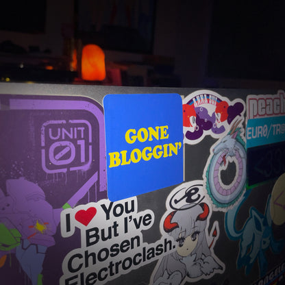 Gone Bloggin' sticker