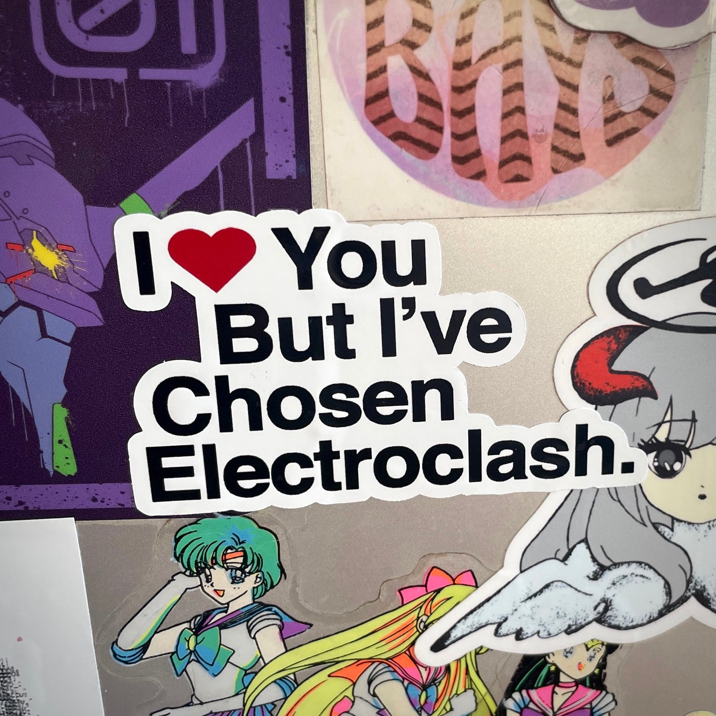 electroclash sticker